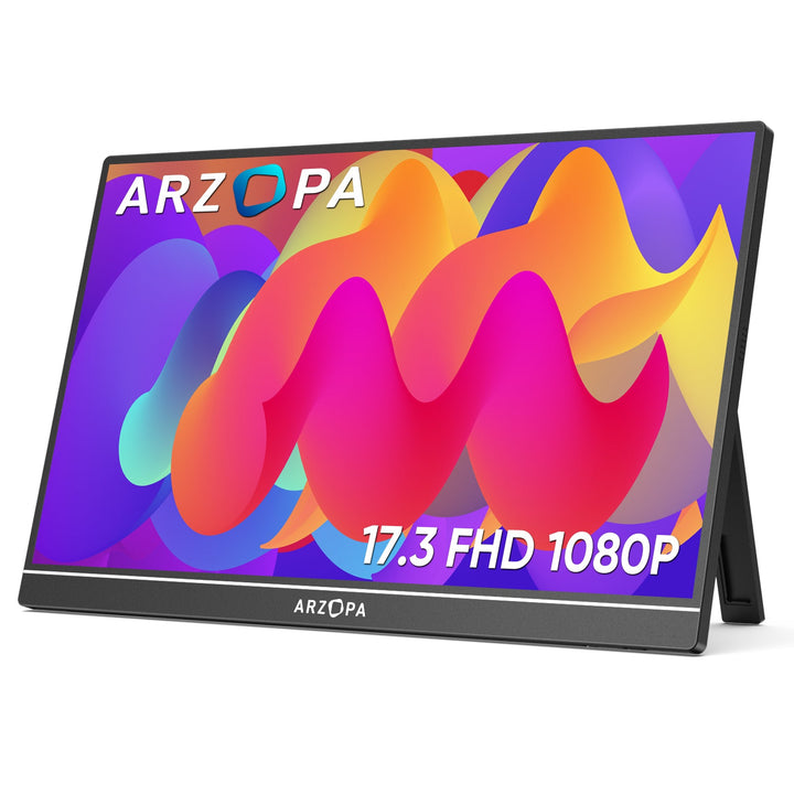 Portable Laptop Monitor - Arzopa A1M | 17.3'' sRGB 1080P FHD HDR IPS