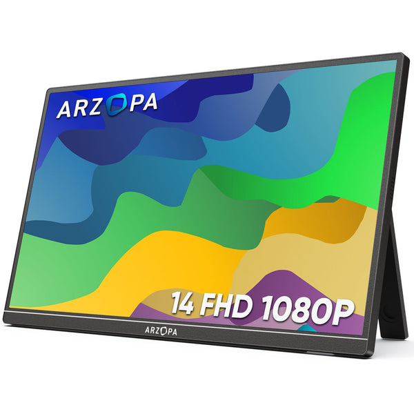 Ultra Thin Portable Monitor Arzopa A1S |14” FHD 1080P Display |1.1lbs